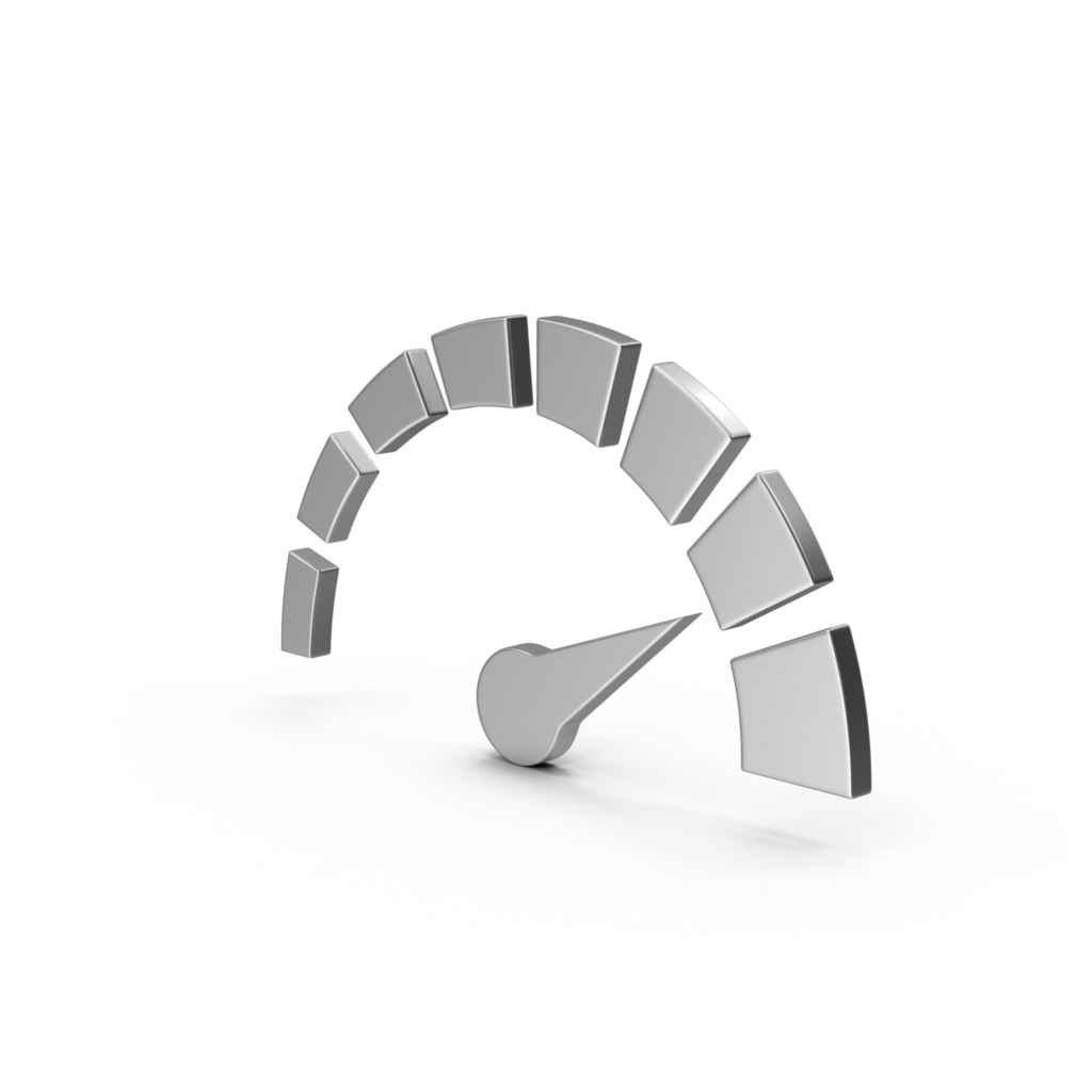 Symbol Speedometer Silver