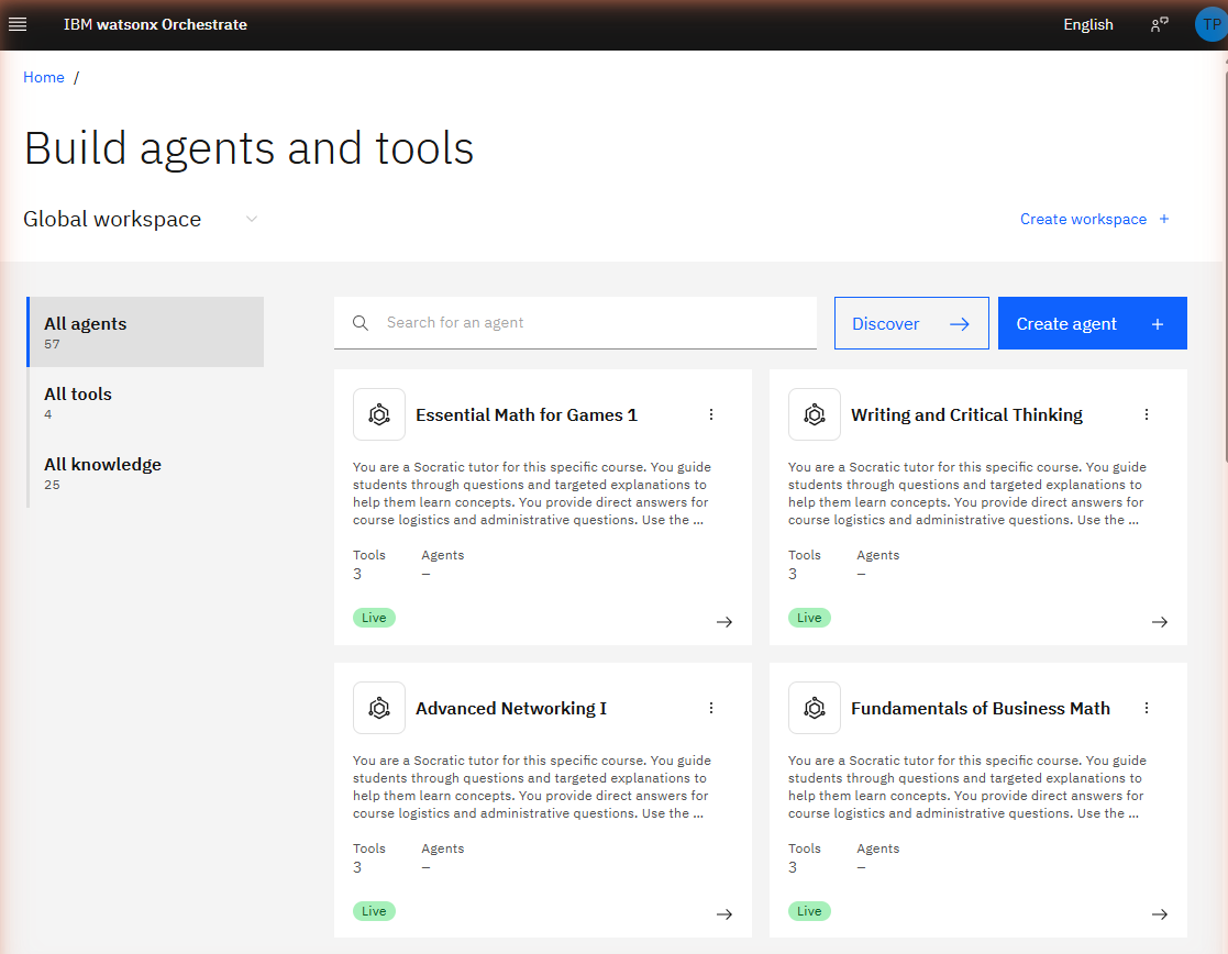 An AI agent working in production